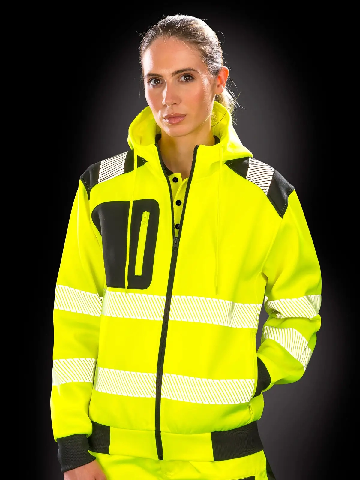 Immagine Recycled Robust Zipped Safety Hoody