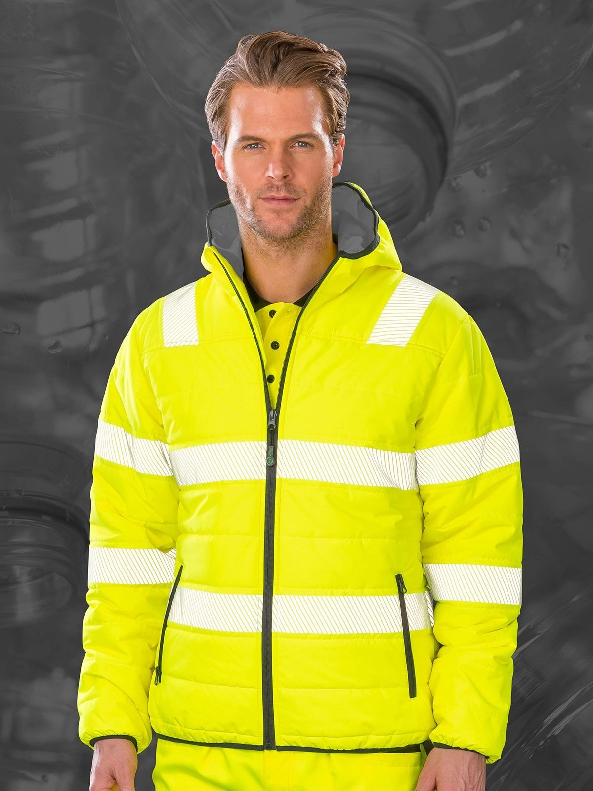 Immagine Recycled Ripstop Padded Safety Jacket