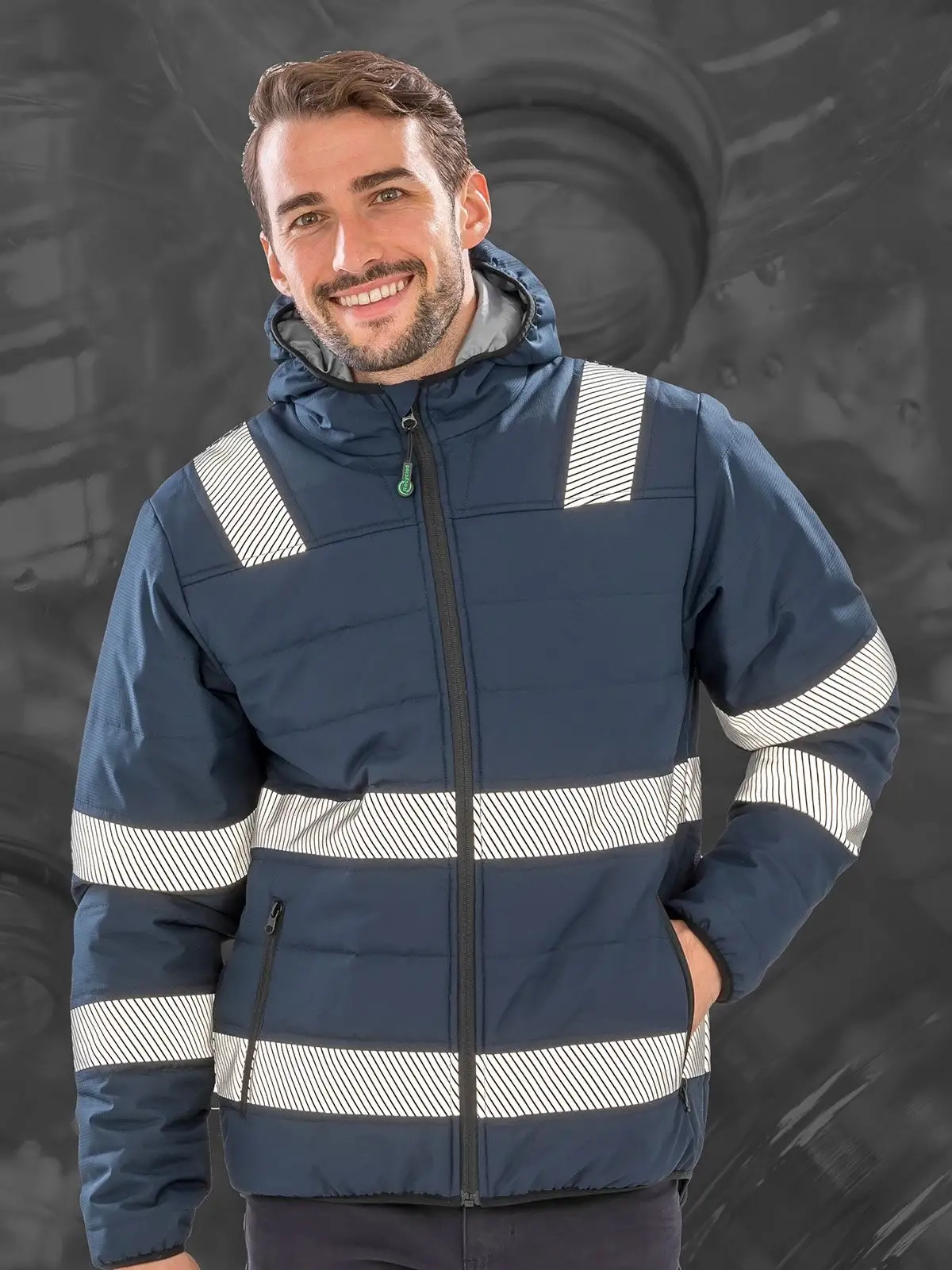 Immagine Recycled Ripstop Padded Safety Jacket