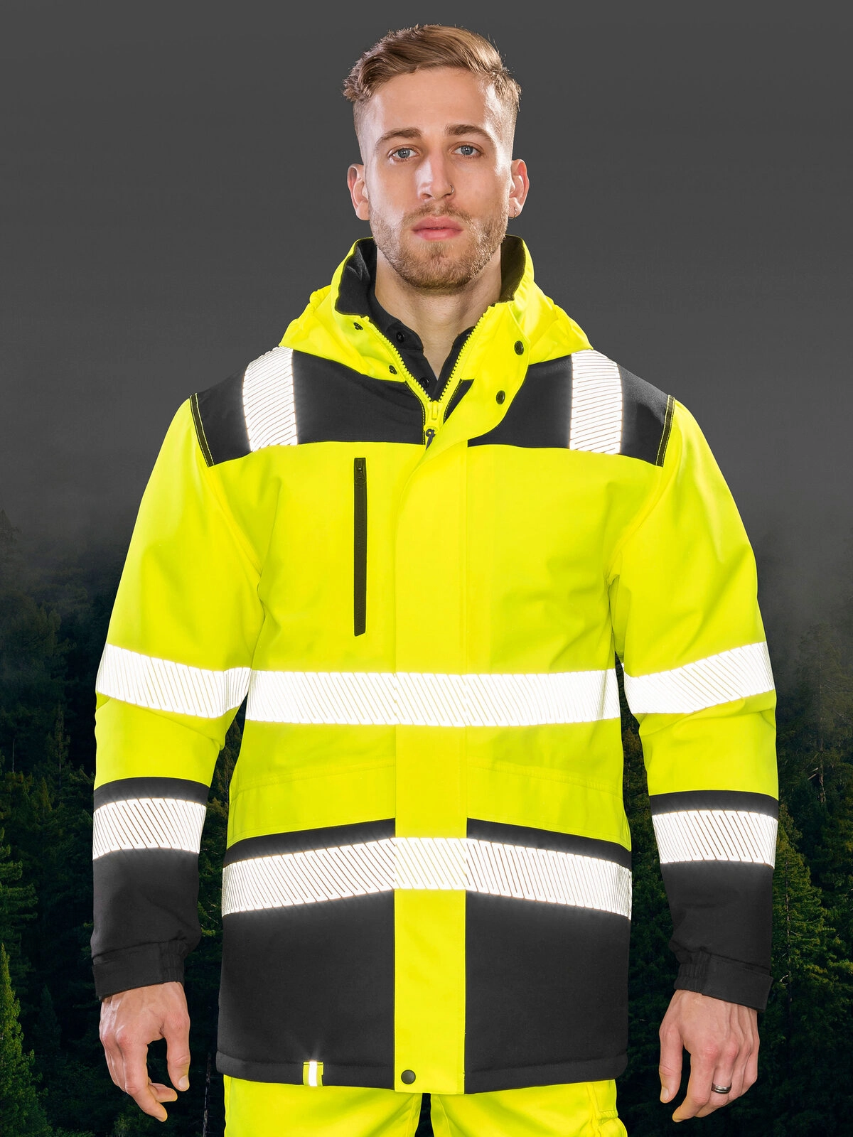 Immagine Printable Waterproof Softshell Safety Coat