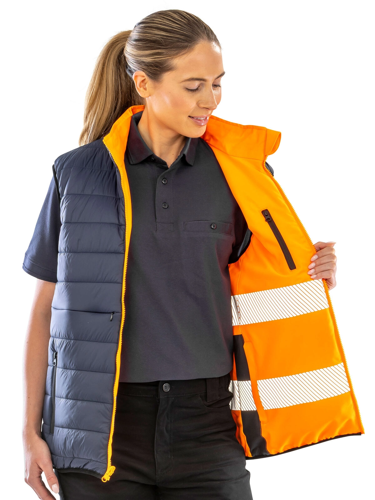Immagine Reversible Soft Padded Safety Gilet
