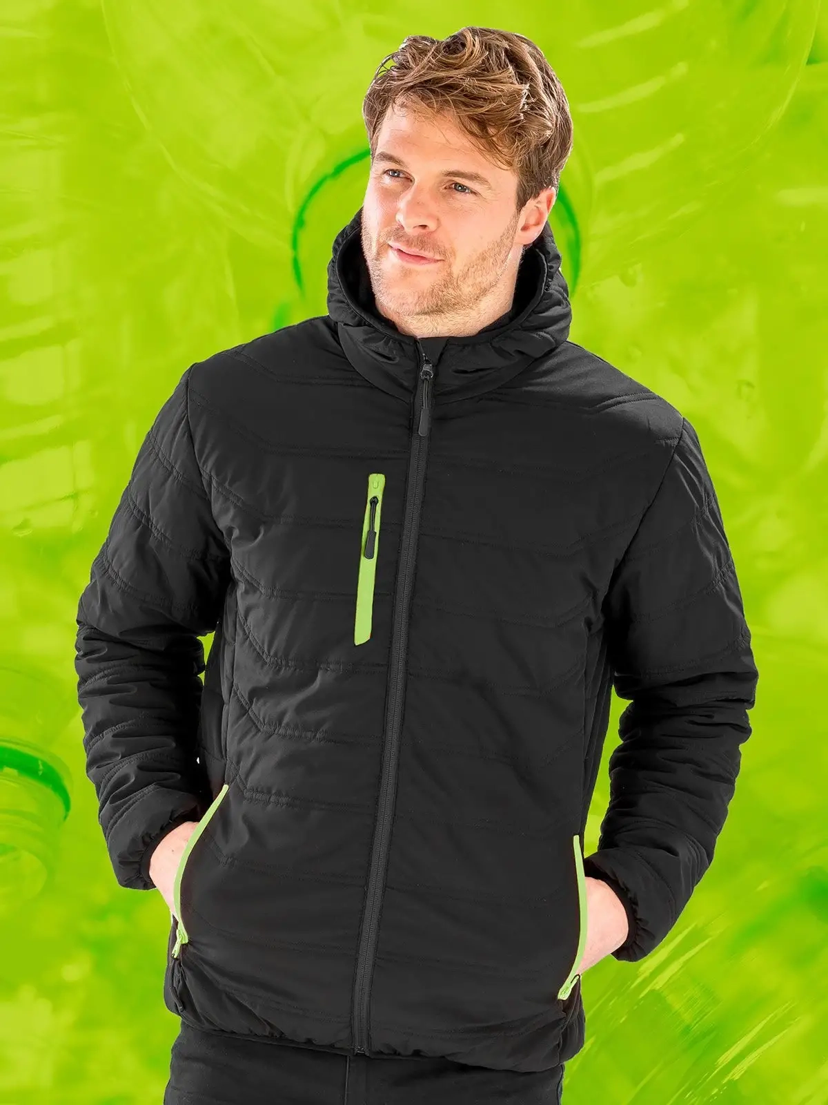 Immagine Black Compass Padded Winter Jacket
