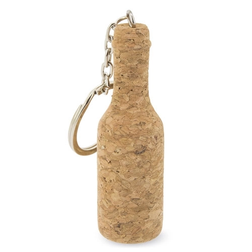 Immagine PORTACHIAVI TRIDIMENSIONALE IN SUGHERO A FORMA DI BOTTIGLIA 