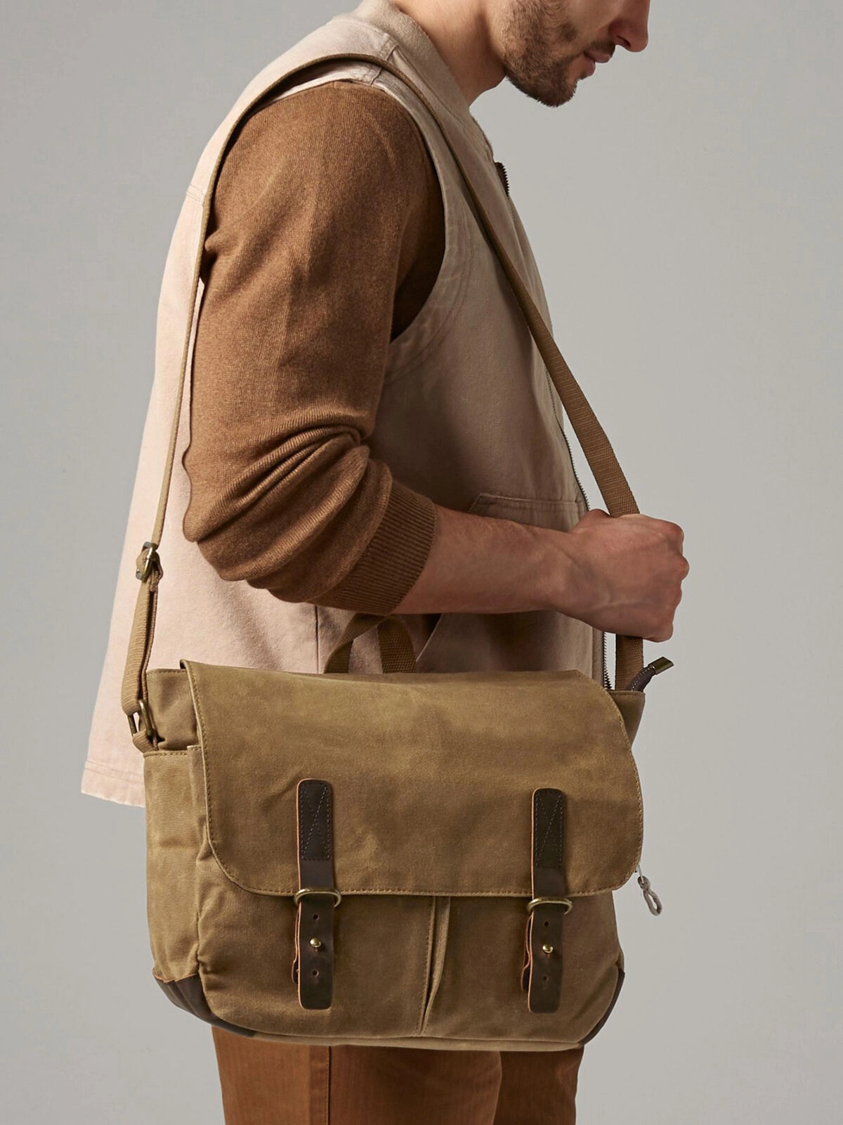 Immagine Heritage Waxed Canvas Messenger