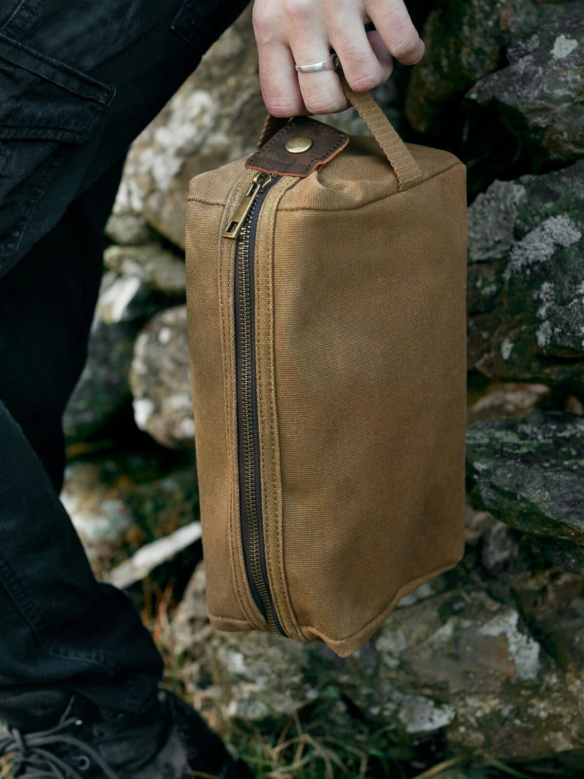 Immagine Heritage Waxed Canvas Wash Bag