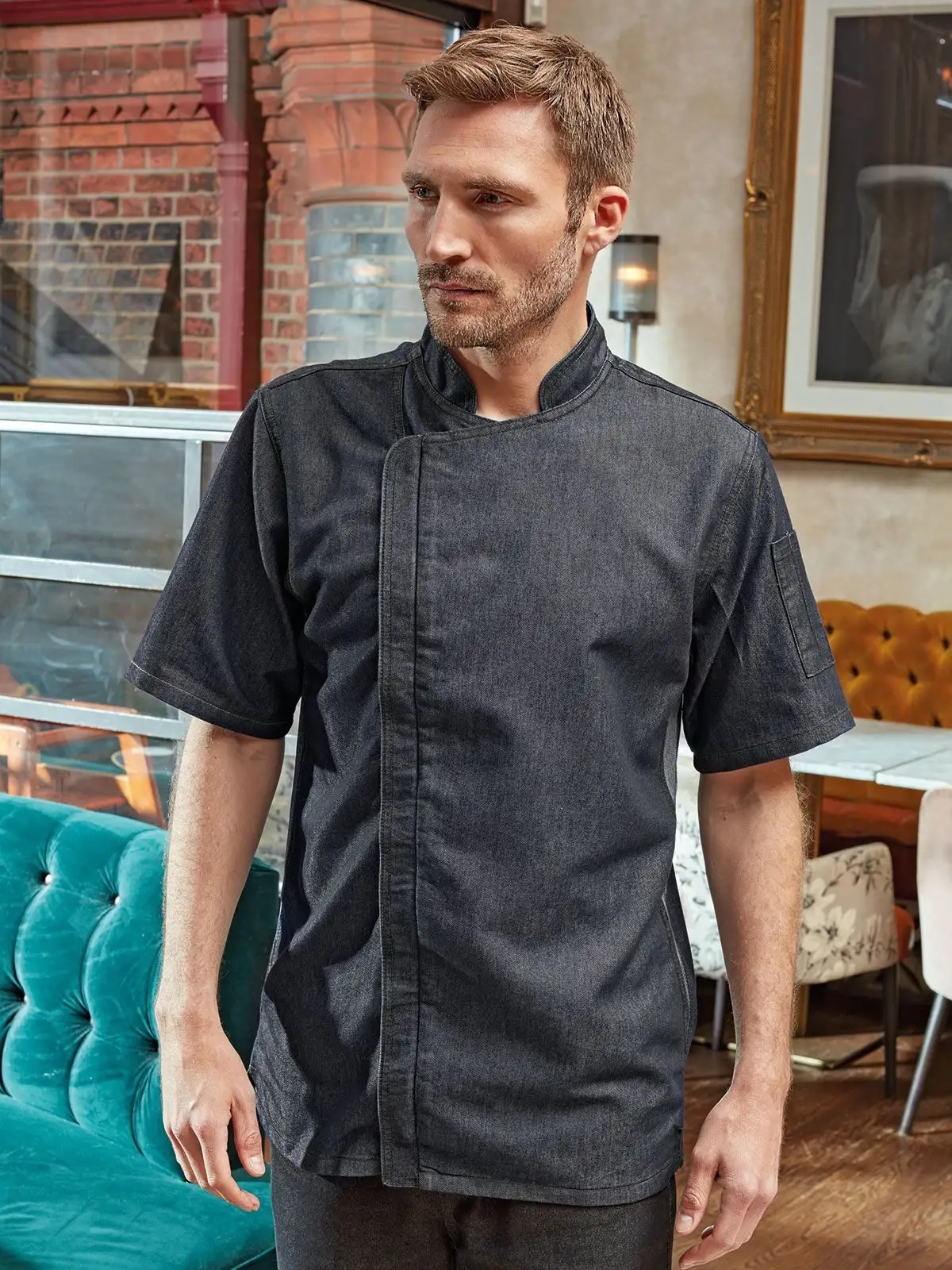 Immagine Chef's Zip-Close Short Sleeve Jacket