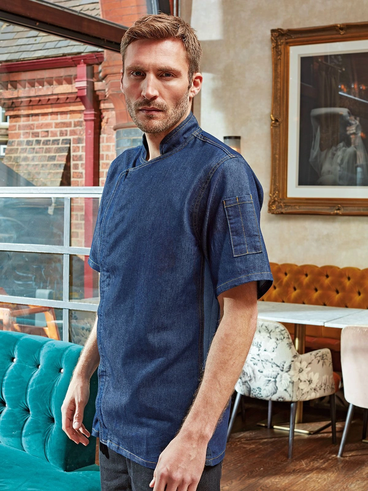 Immagine Chef's Zip-Close Short Sleeve Jacket