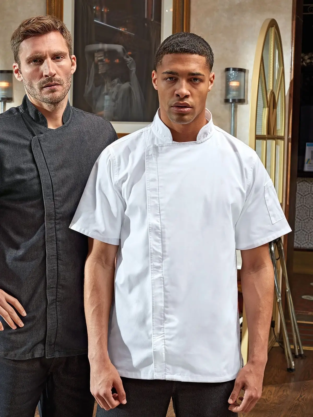 Immagine Chef's Zip-Close Short Sleeve Jacket