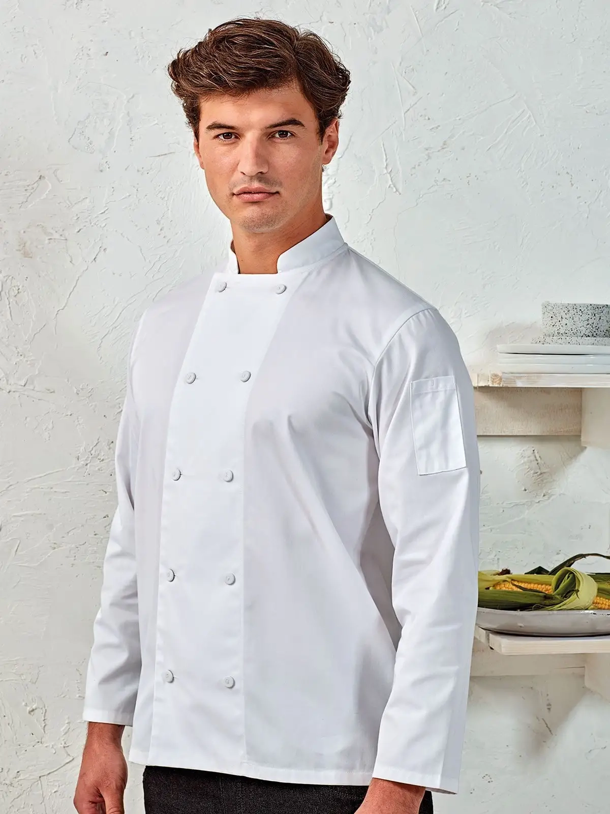 Immagine Chef's LS Coolchecker Jacket With Mesh Back Panel ack Panel