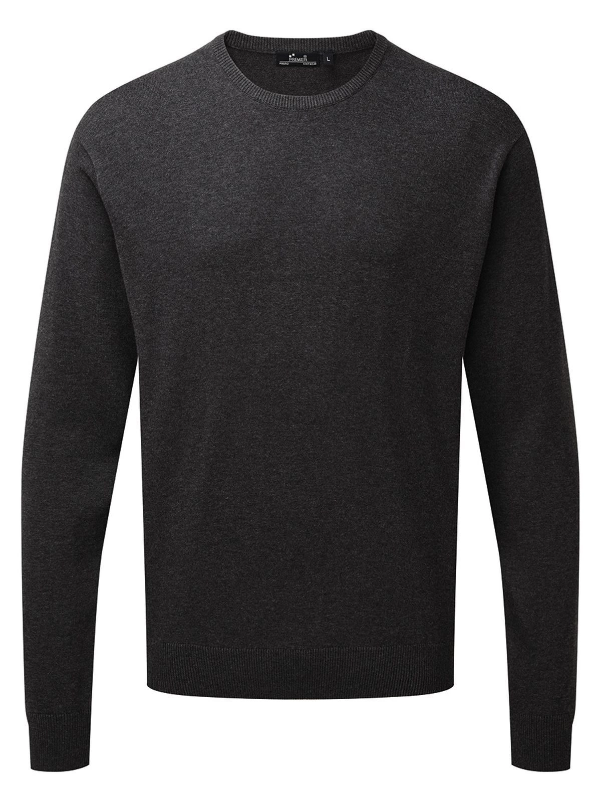 Immagine Men's Crew Neck Cotton Rich Knitted Sweater