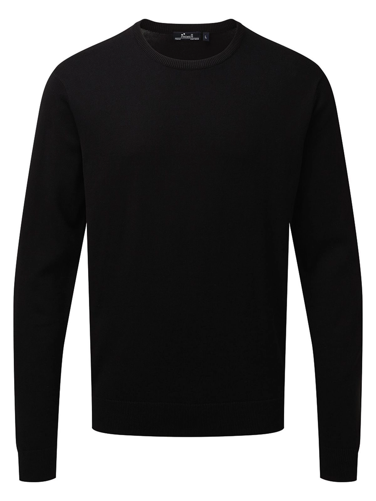 Immagine Men's Crew Neck Cotton Rich Knitted Sweater