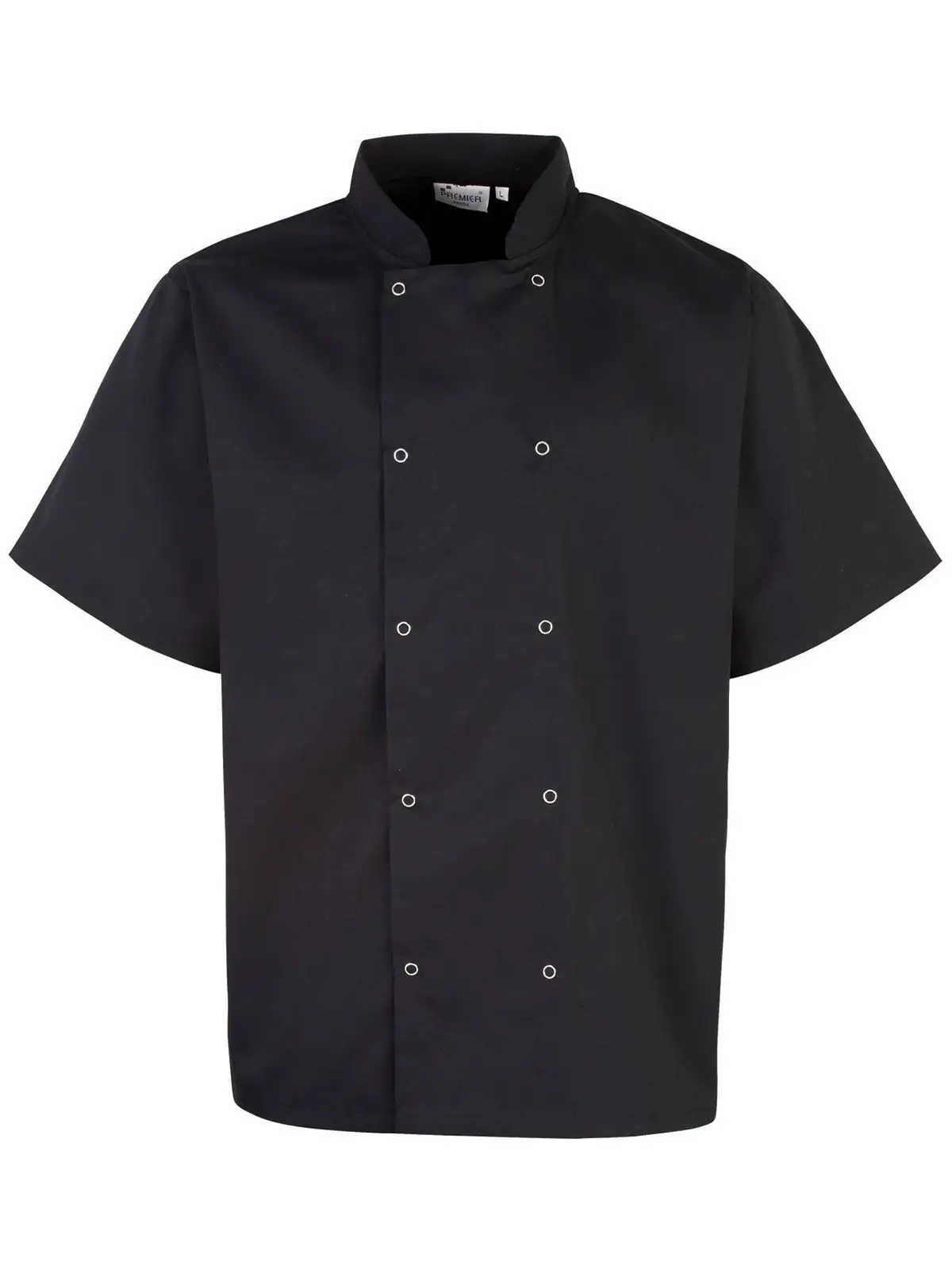 Immagine Studded Front Shorts Sleeve Chef's Jacket