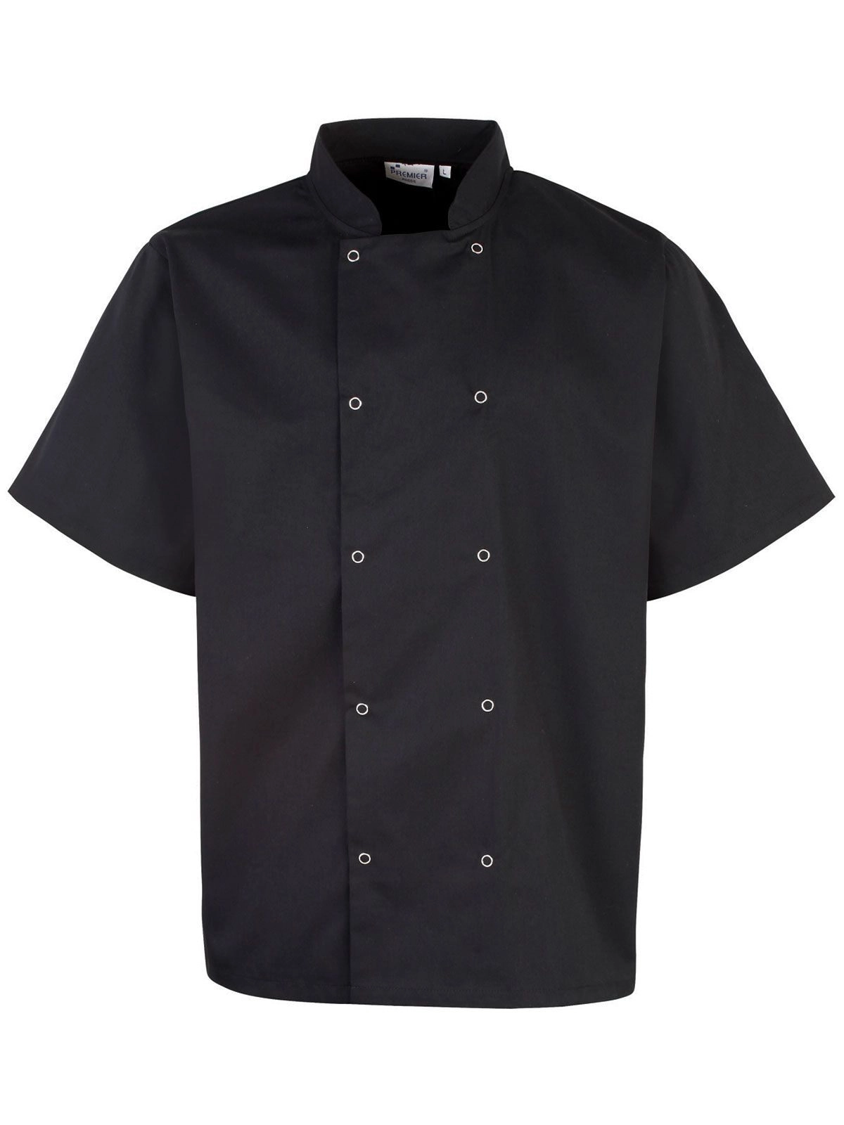 Immagine Studded Front Shorts Sleeve Chef's Jacket