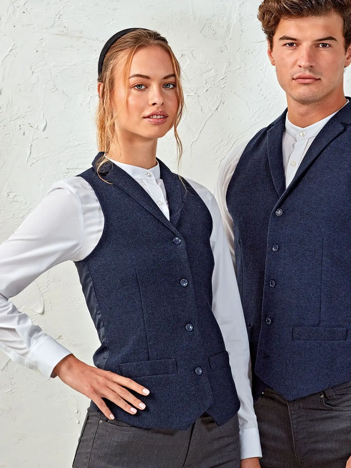 Immagine Ladies' Herringbone Waistcoat