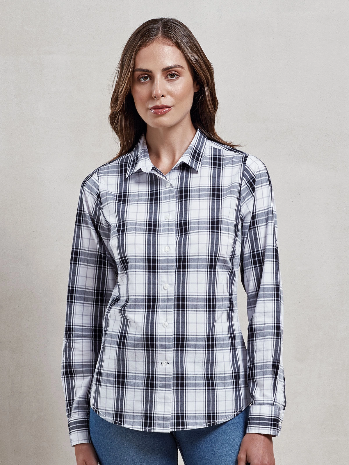 Immagine Ladies' LSL 'Ginmill' Check Cotton Bar Shirt