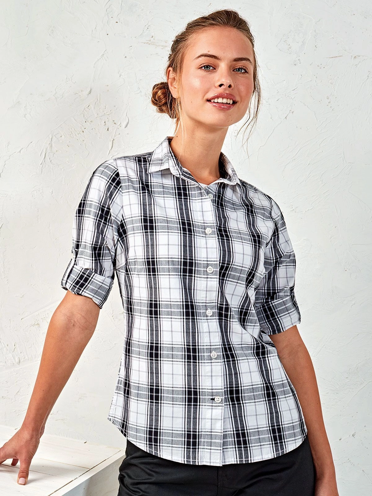 Immagine Ladies' LSL 'Ginmill' Check Cotton Bar Shirt
