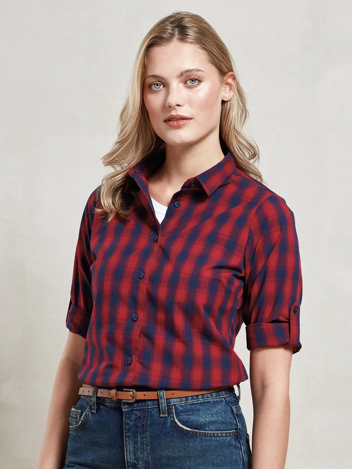 Immagine Ladies' LSL 'Mulligan' Check Cotton Bar Shirt t