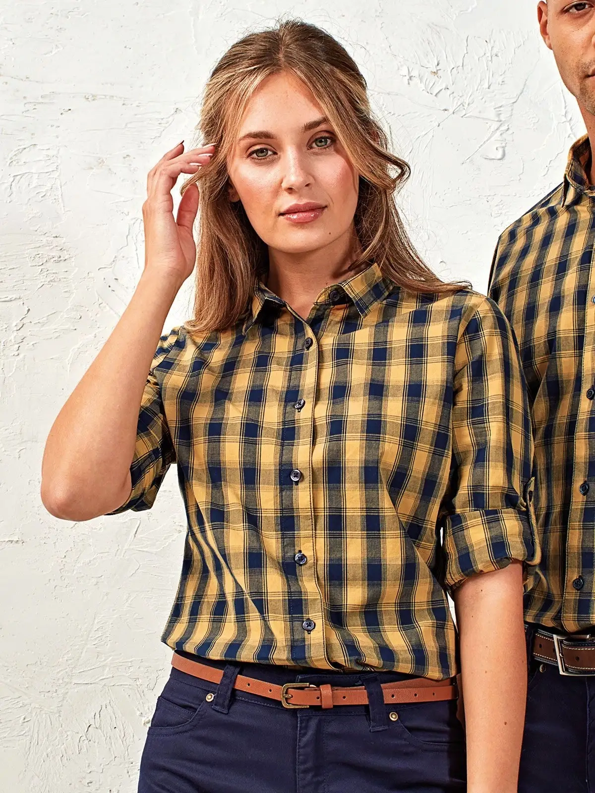 Immagine Ladies' LSL 'Mulligan' Check Cotton Bar Shirt t