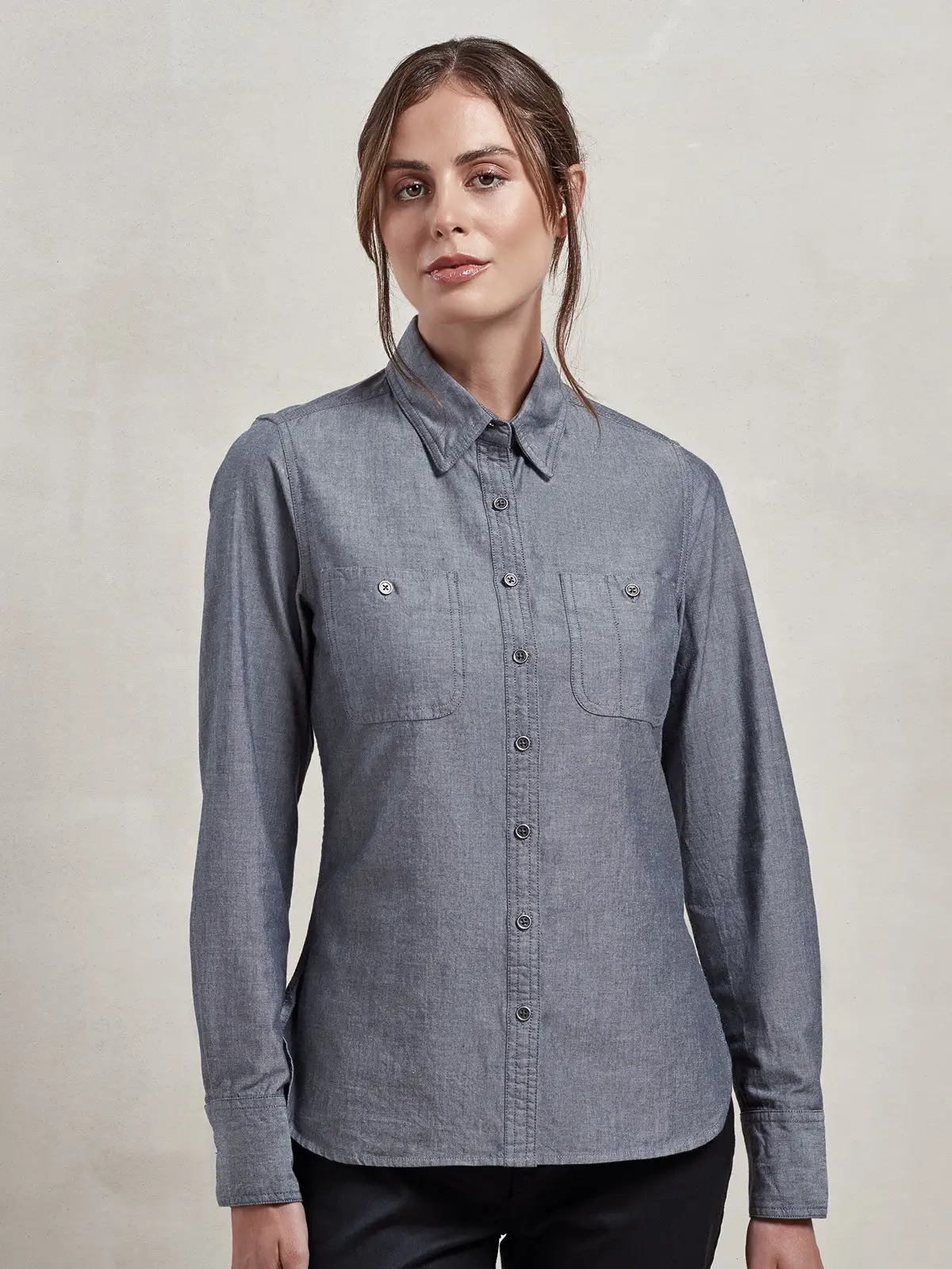 Immagine Women's Organic Chambray Fairtrade Shirt