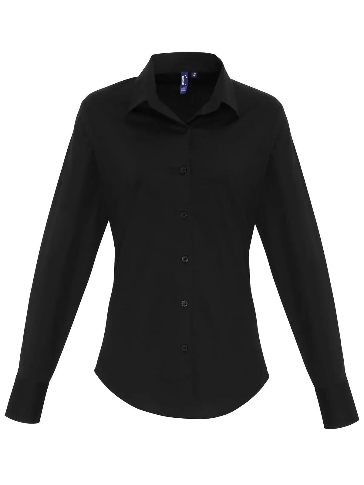 Immagine Ladies'' Stretch FitCotton Poplin Long Sleev Shirtt