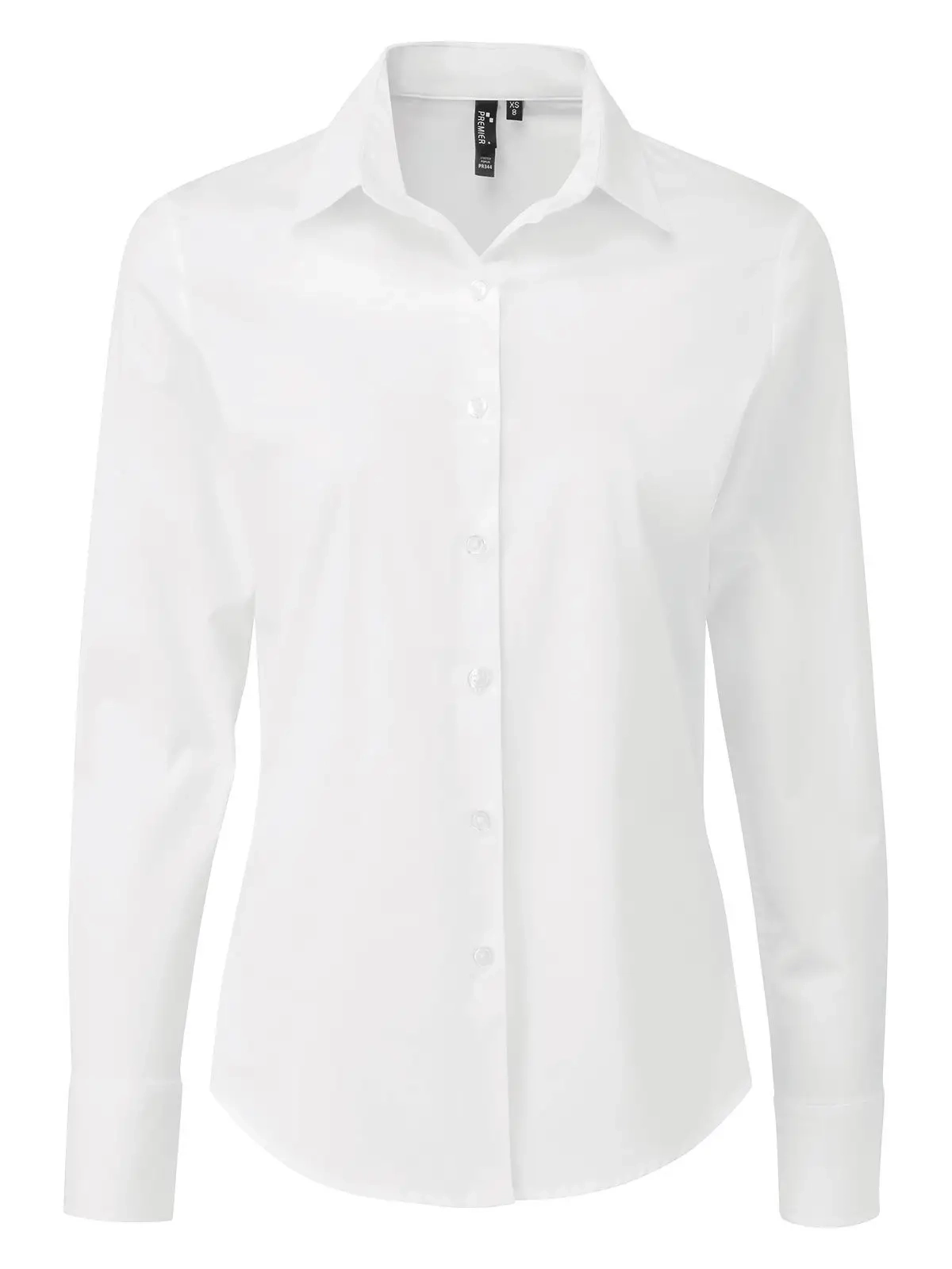 Immagine Ladies'' Stretch FitCotton Poplin Long Sleev Shirtt