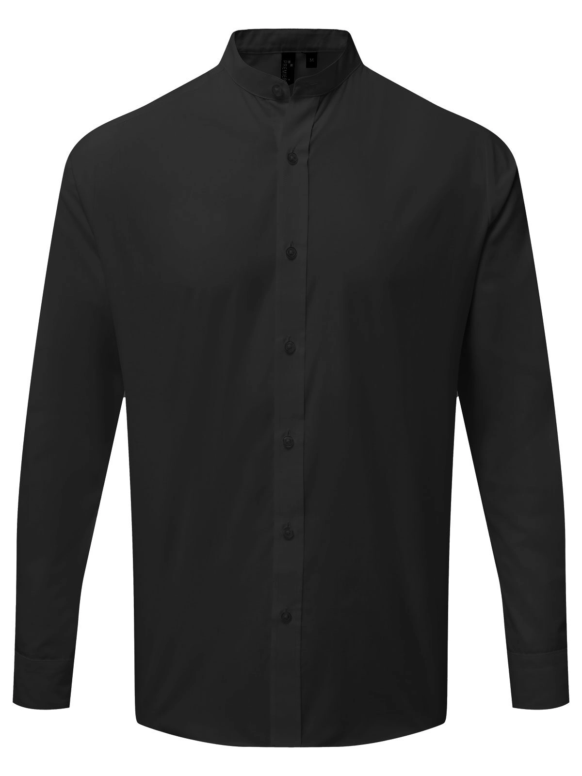 Immagine Banded Collar 'Grandad' Long Sleeve Shirt