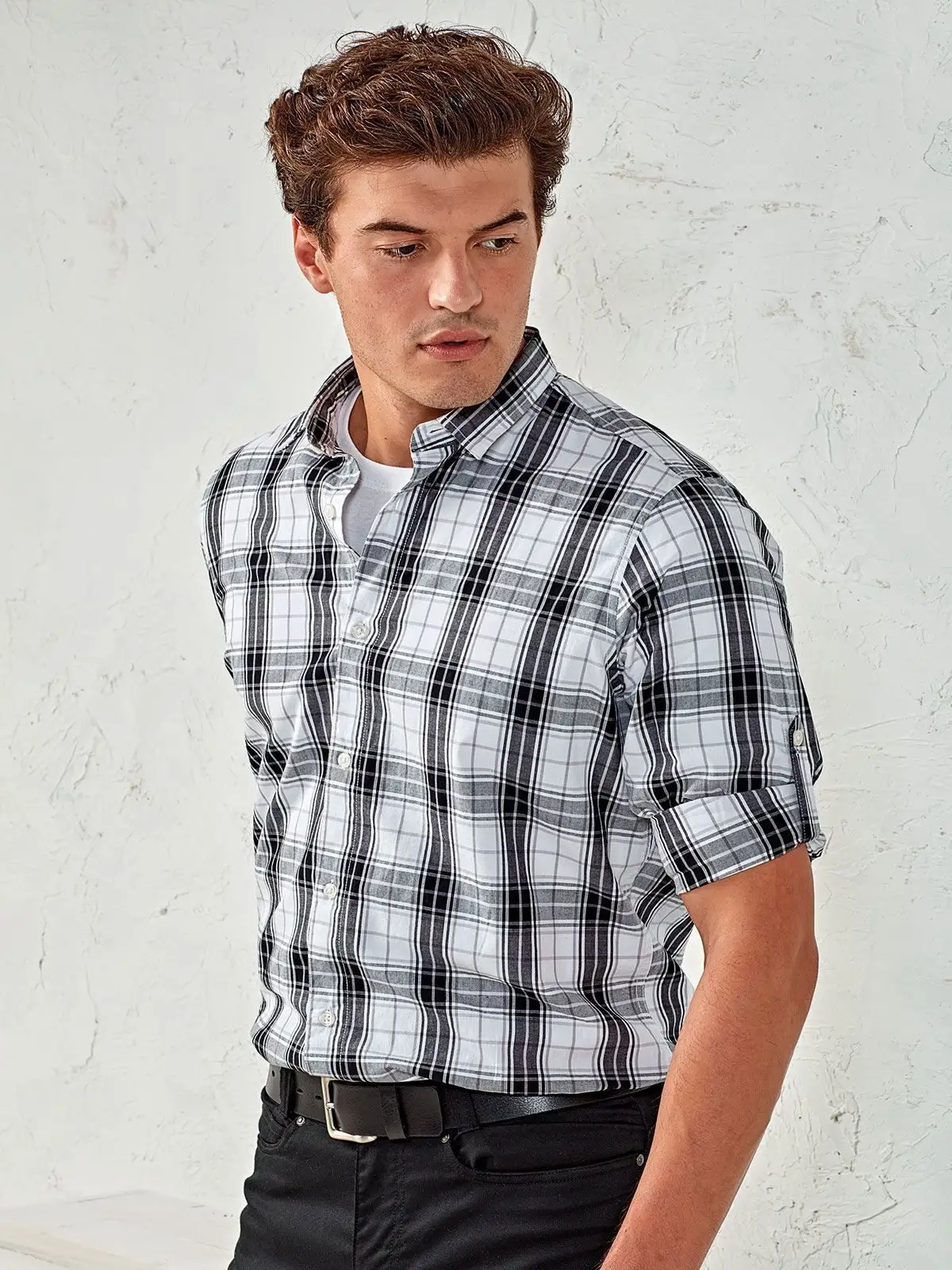 Immagine Men's Long Sleeve 'Ginmill' Check Shirt