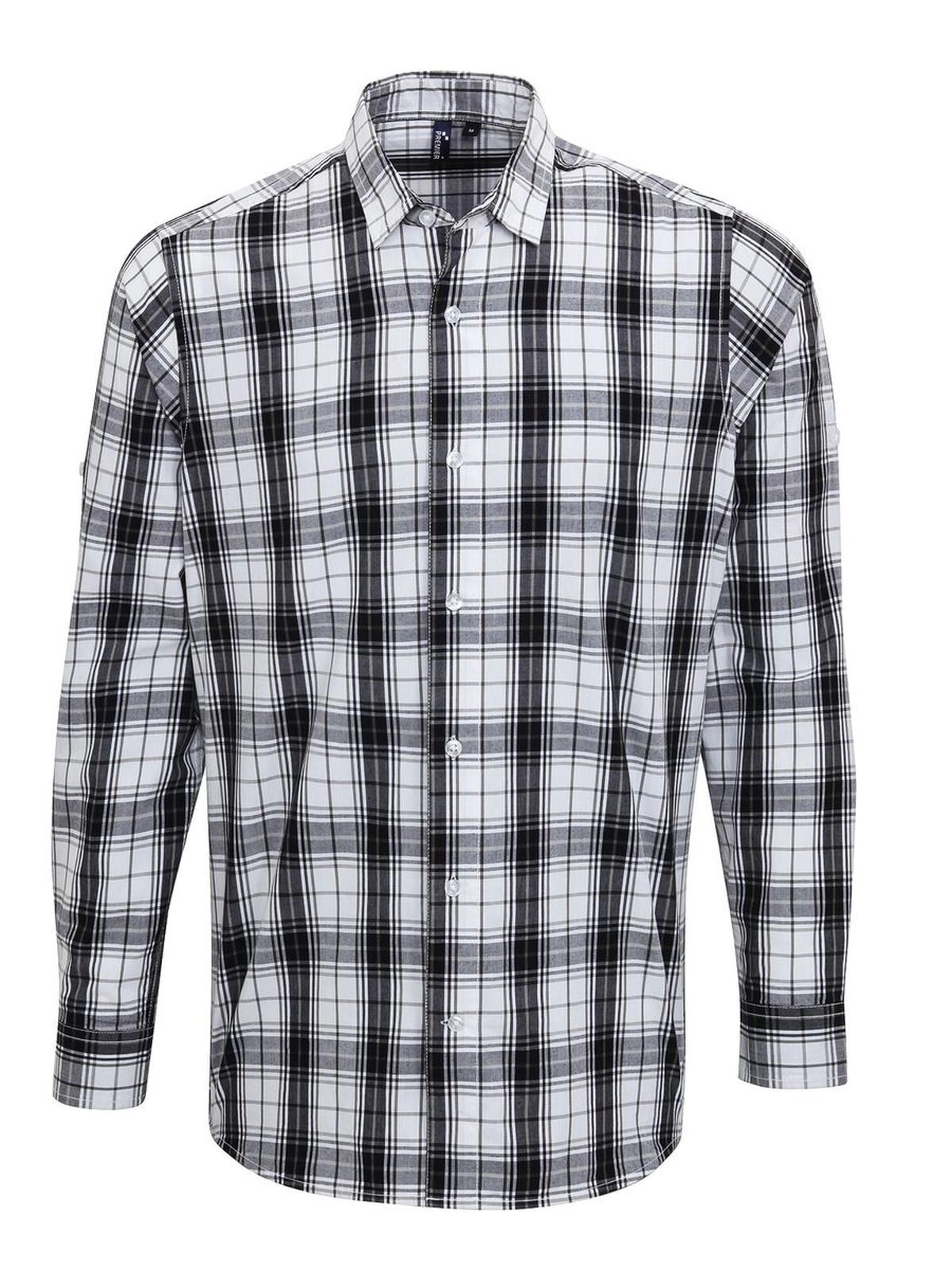 Immagine Men's Long Sleeve 'Ginmill' Check Shirt