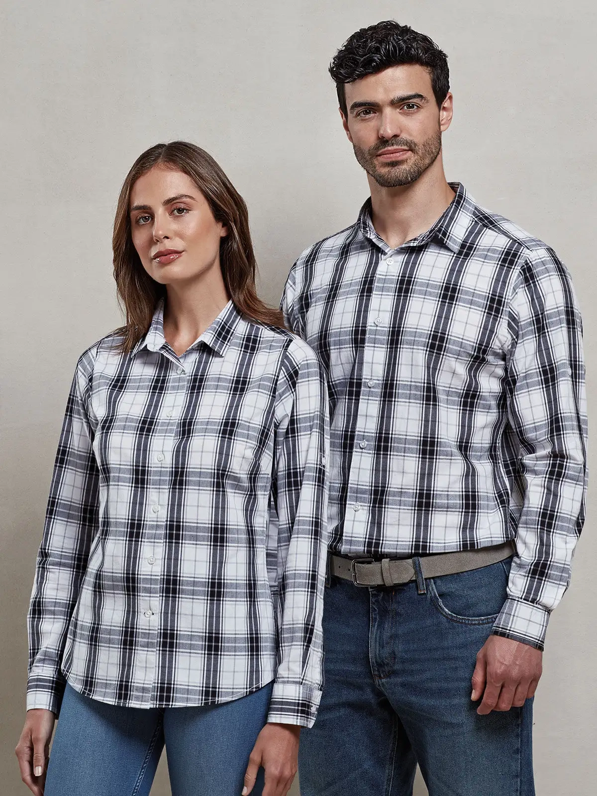 Immagine Men's Long Sleeve 'Ginmill' Check Shirt