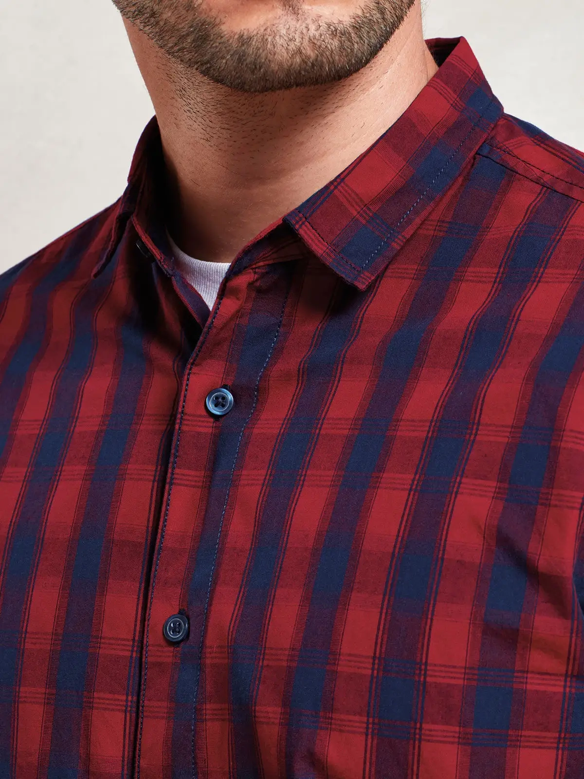 Immagine Men's LSL 'Mulligan' Check Cotton Bar Shirt