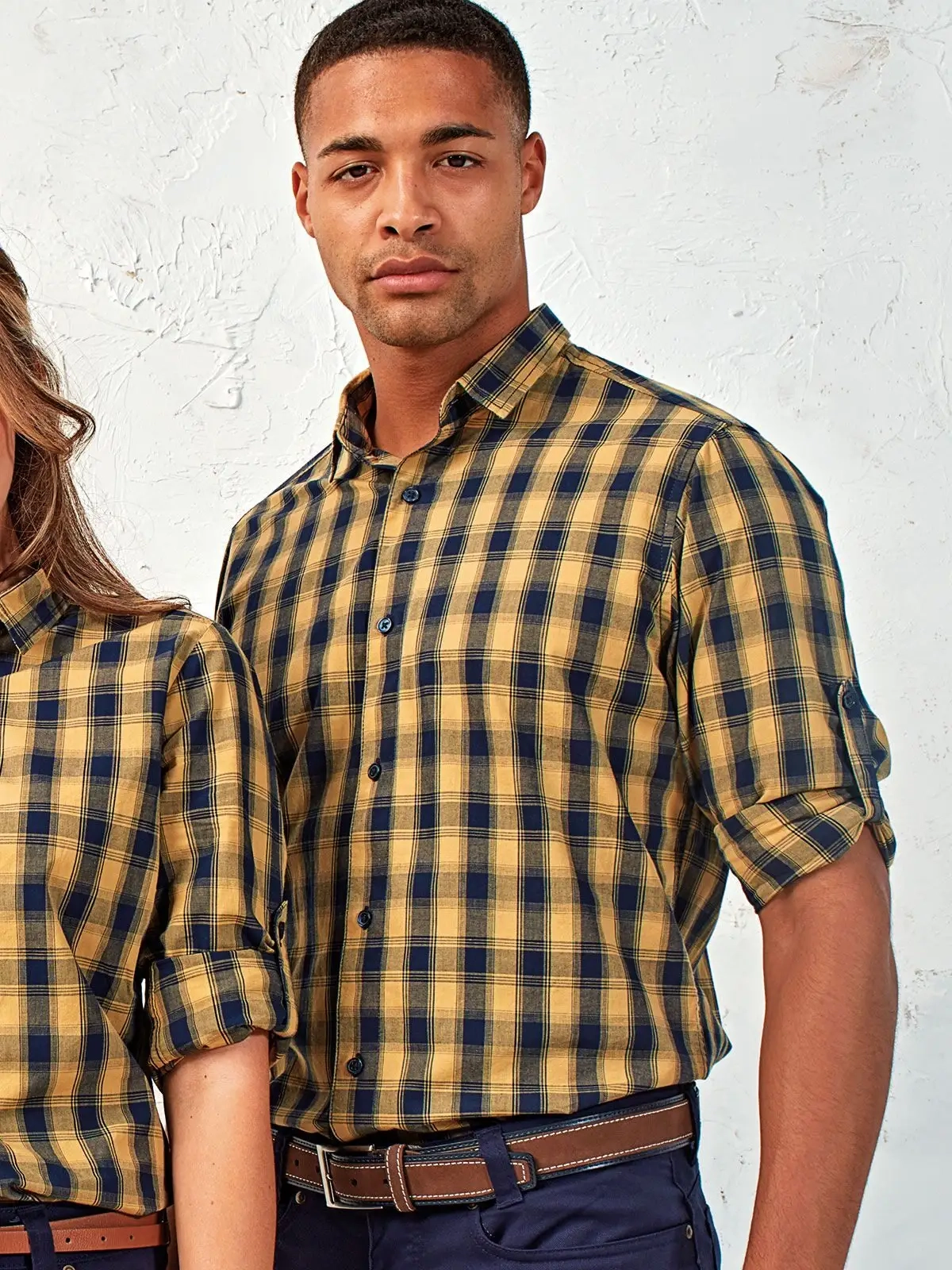 Immagine Men's LSL 'Mulligan' Check Cotton Bar Shirt