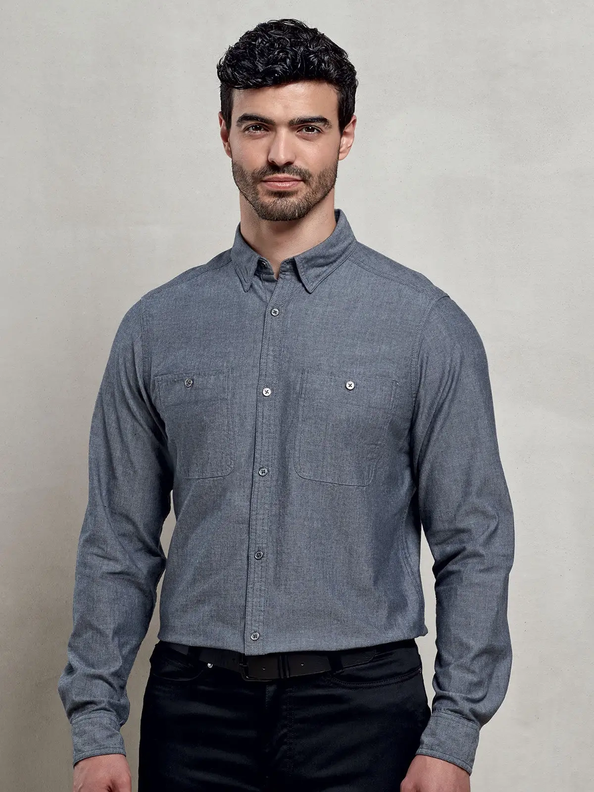 Immagine Men's Organic Chambray Fairtrade Shirt