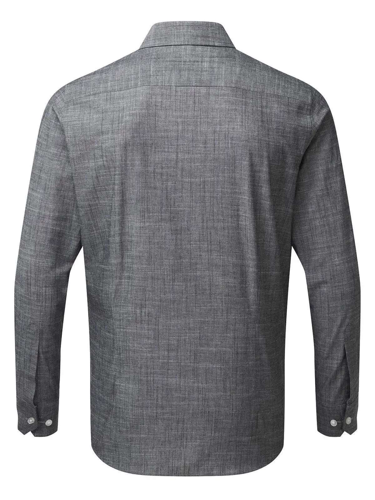 Immagine Men's Cotton Slub Chambray Long Sleeve Shirt