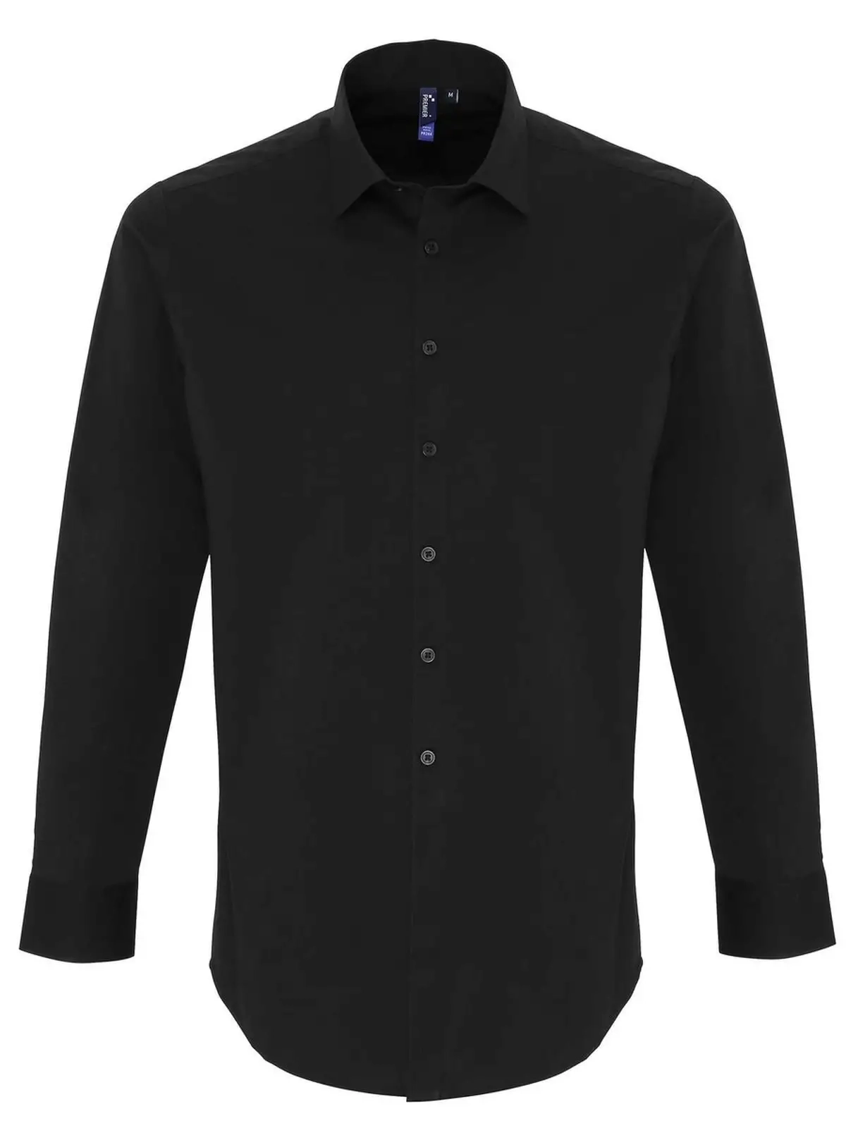 Immagine Men's Stretch Fit Cotton Poplin Long Sleeve Shirt