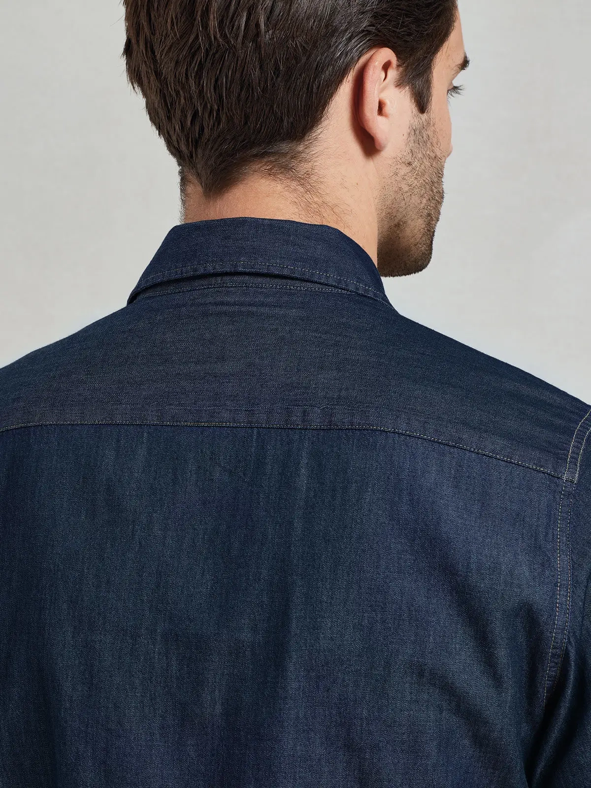 Immagine Men''s Jeans Stitch Denim Shirt