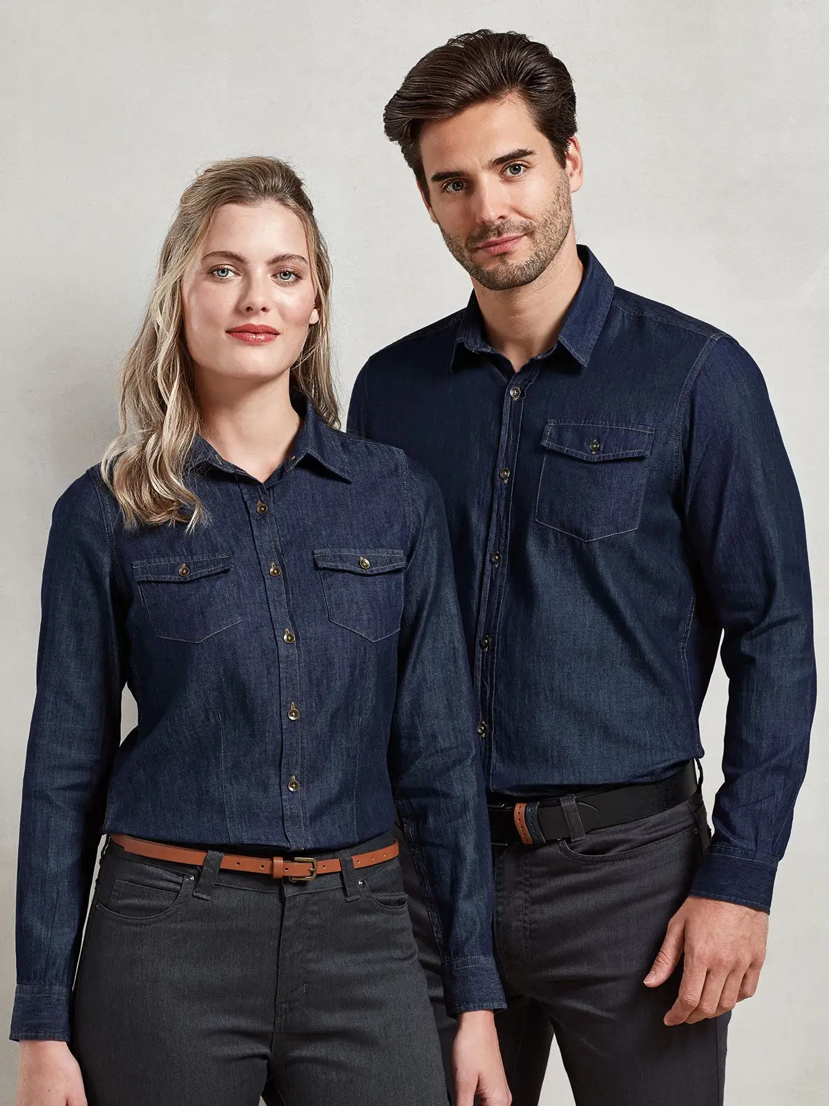 Immagine Men''s Jeans Stitch Denim Shirt