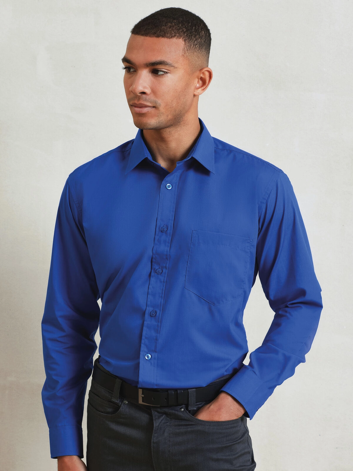 Immagine Men's Long Sleeve Poplin Shirt