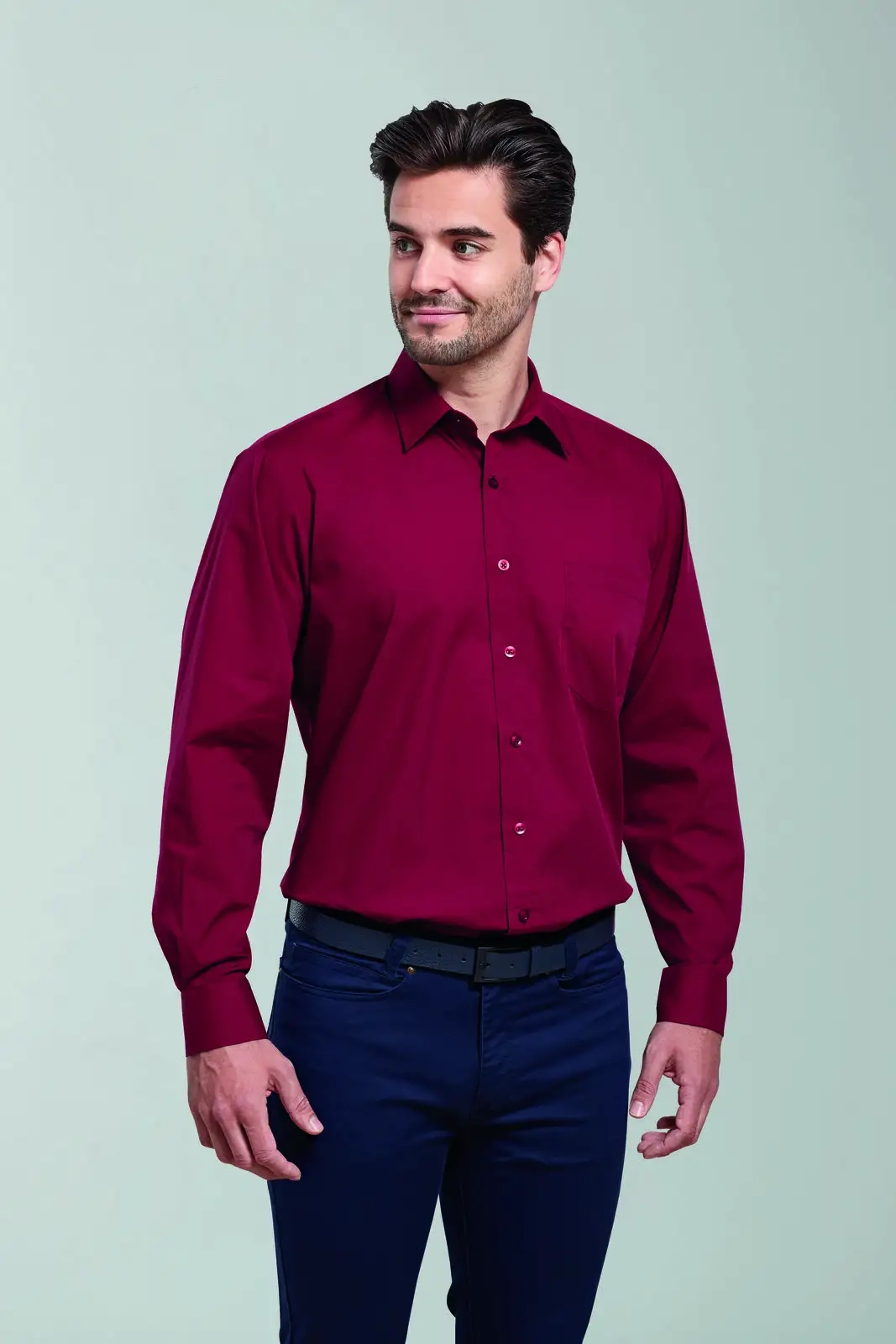 Immagine Men's Long Sleeve Poplin Shirt