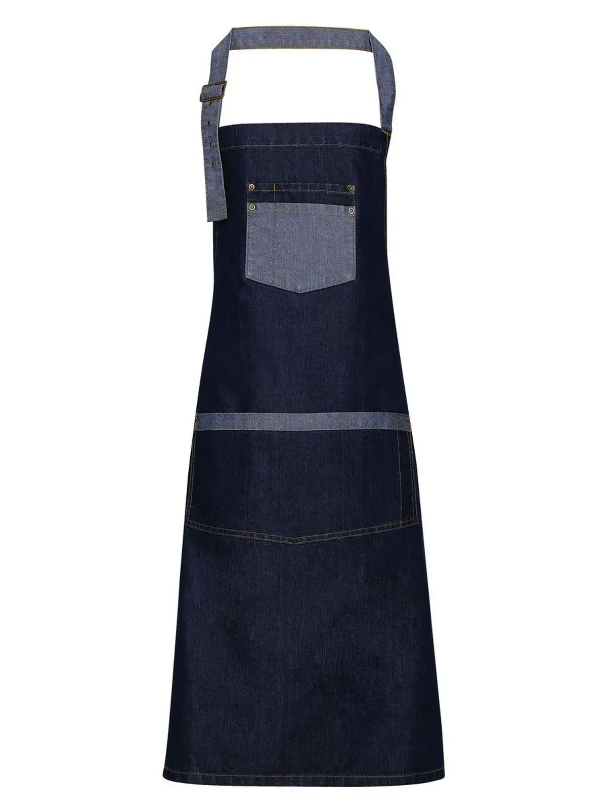 Immagine Domain Contrast Denim Bib Apron