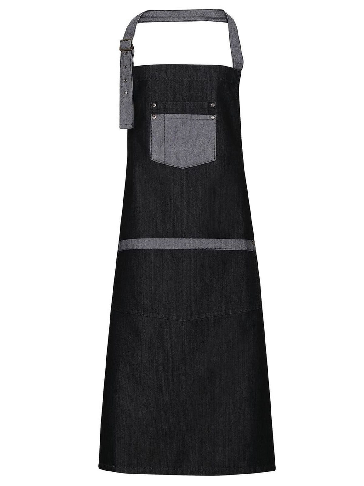 Immagine Domain Contrast Denim Bib Apron