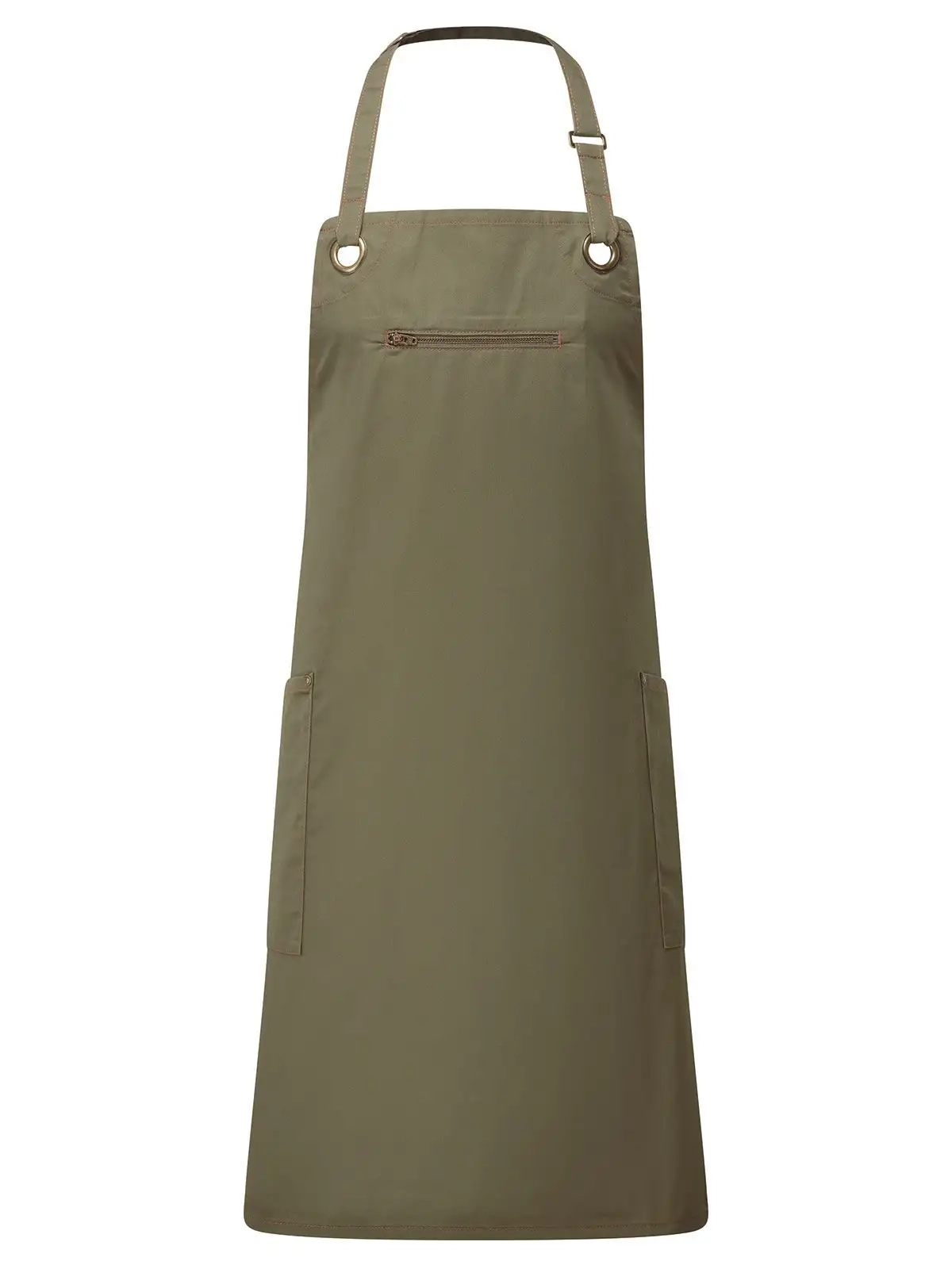Immagine ‘Barley’ Contrast Stitch Sustainable Bib Apron