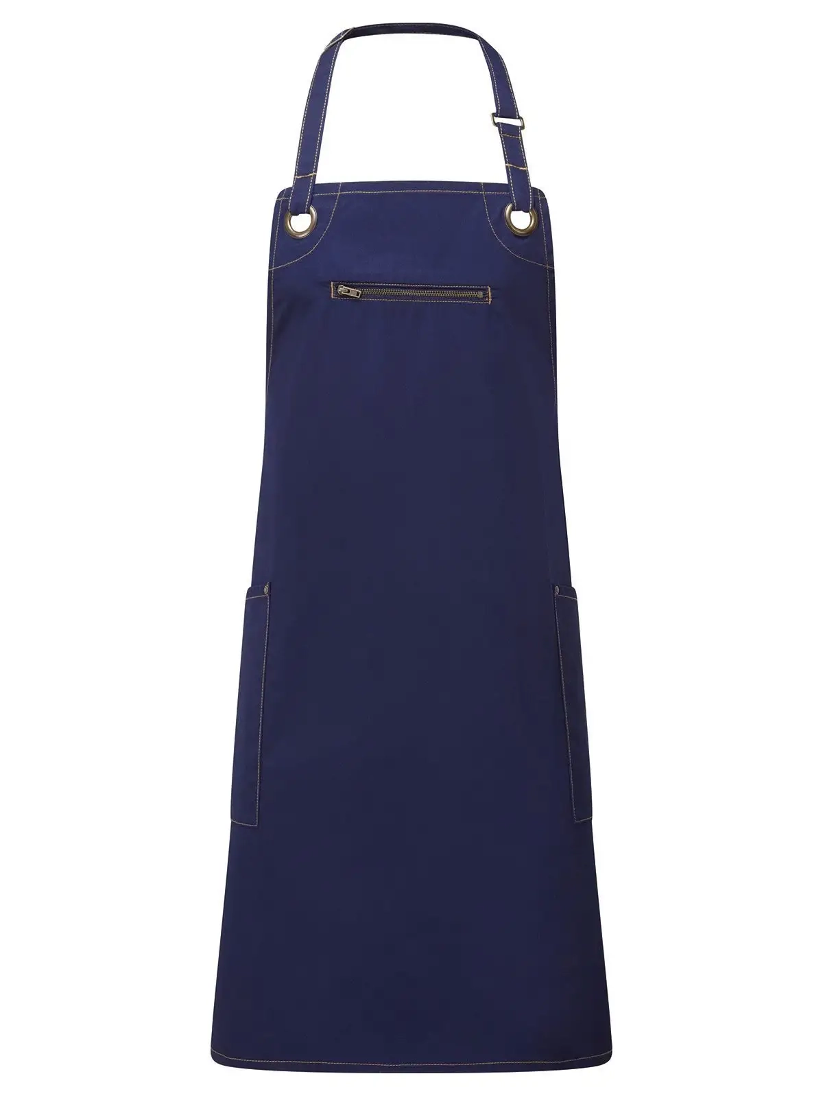 Immagine ‘Barley’ Contrast Stitch Sustainable Bib Apron
