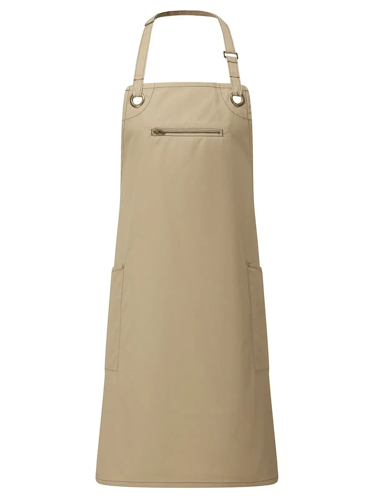 Immagine ‘Barley’ Contrast Stitch Sustainable Bib Apron