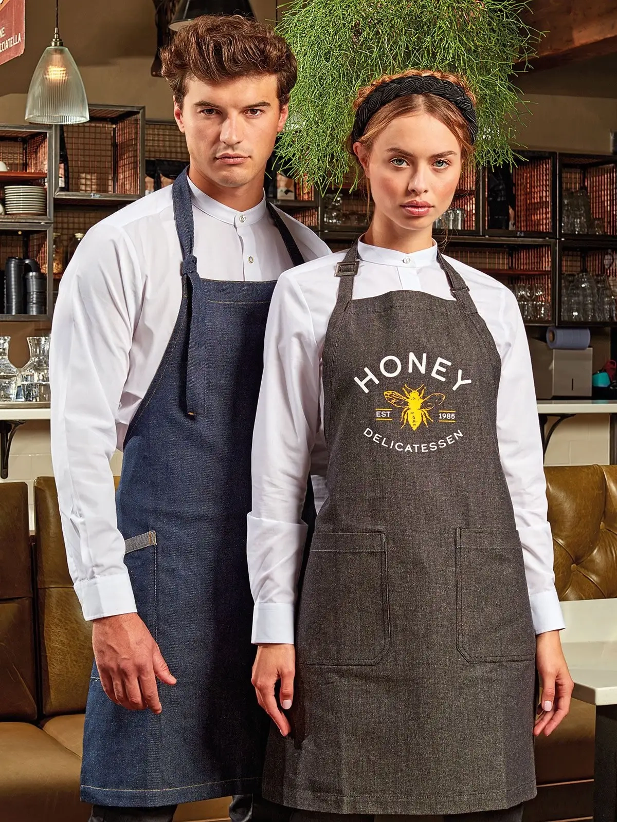 Immagine Organic Denim Fairtrade Bib Apron