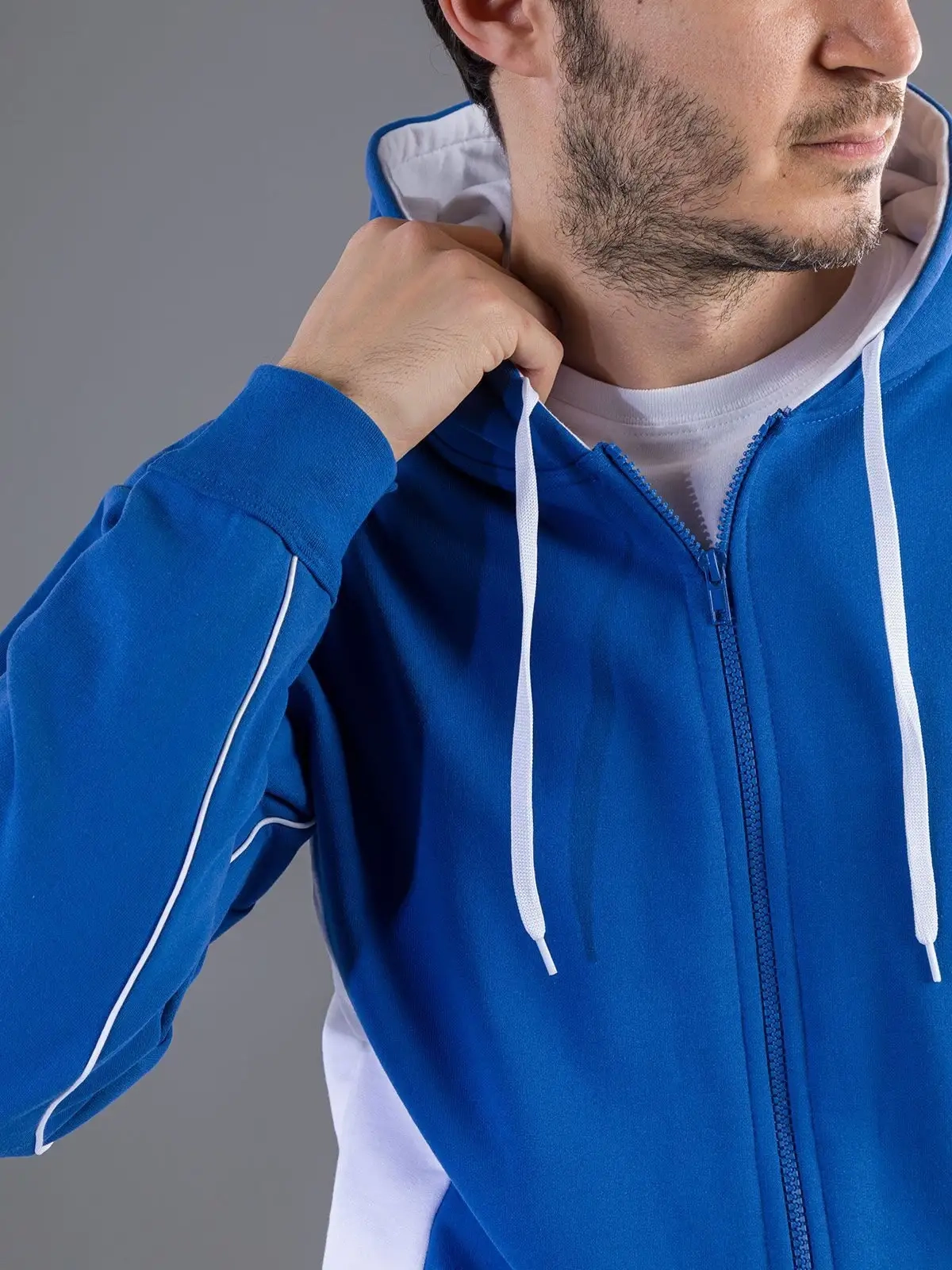 Immagine Contrast Hooded Sweat Full Zip