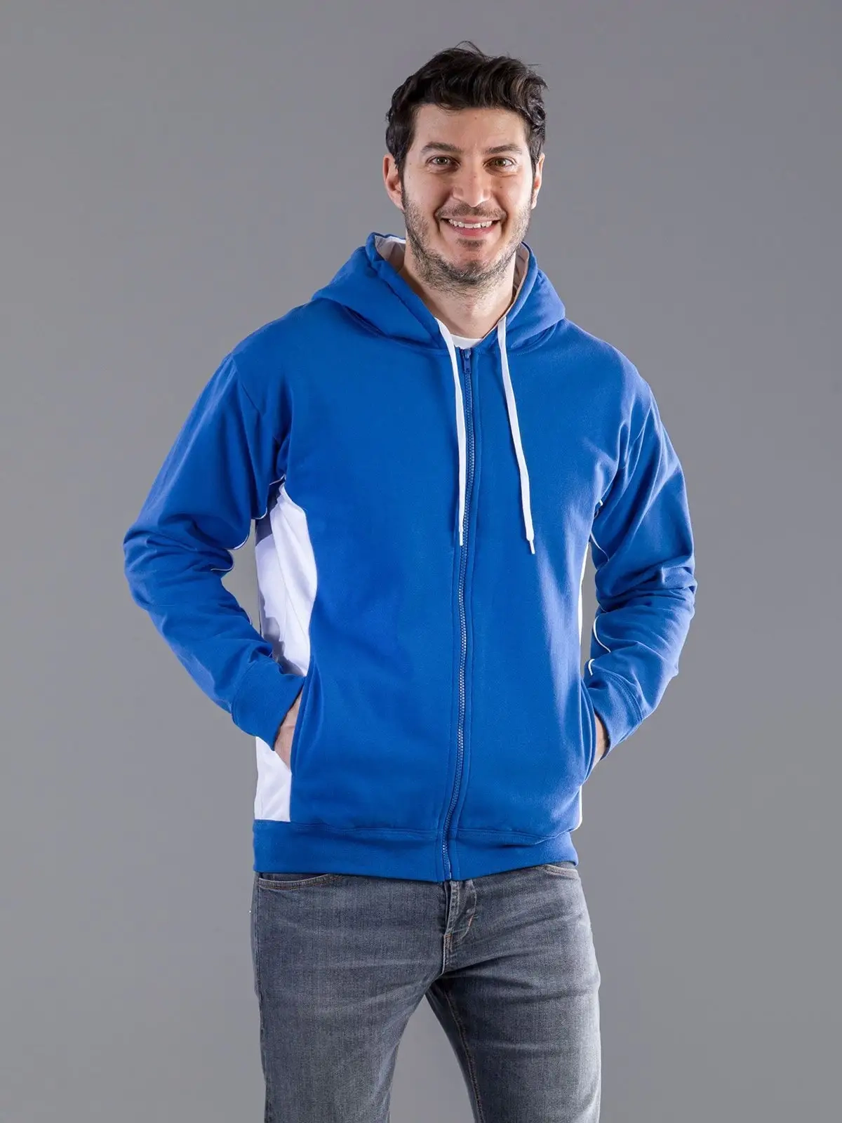 Immagine Contrast Hooded Sweat Full Zip