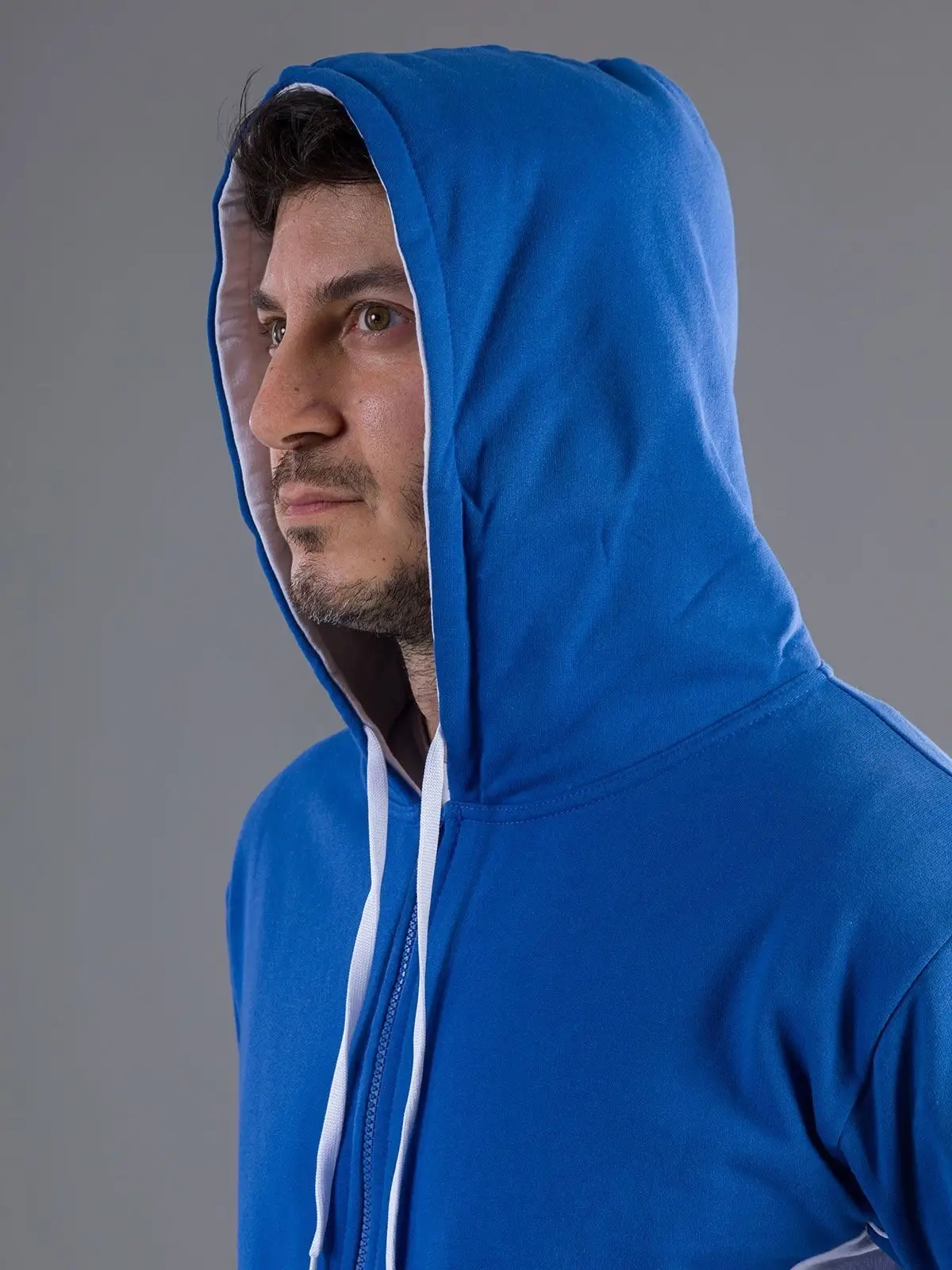 Immagine Contrast Hooded Sweat Full Zip