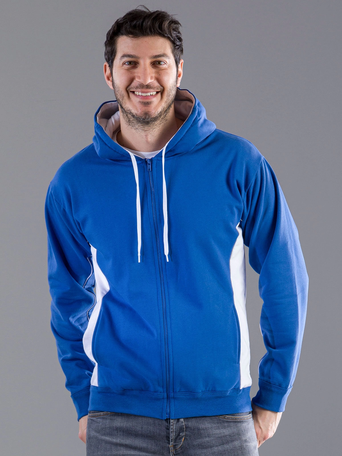 Immagine Contrast Hooded Sweat Full Zip