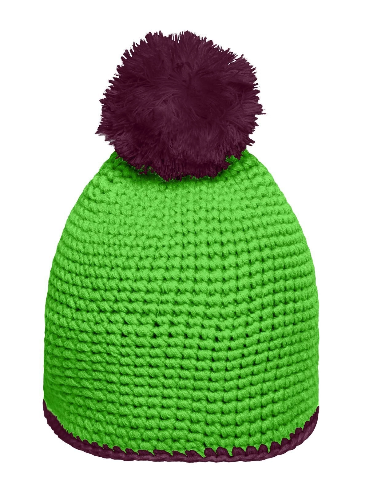 Immagine Pompon Hat with Contrast Stripe