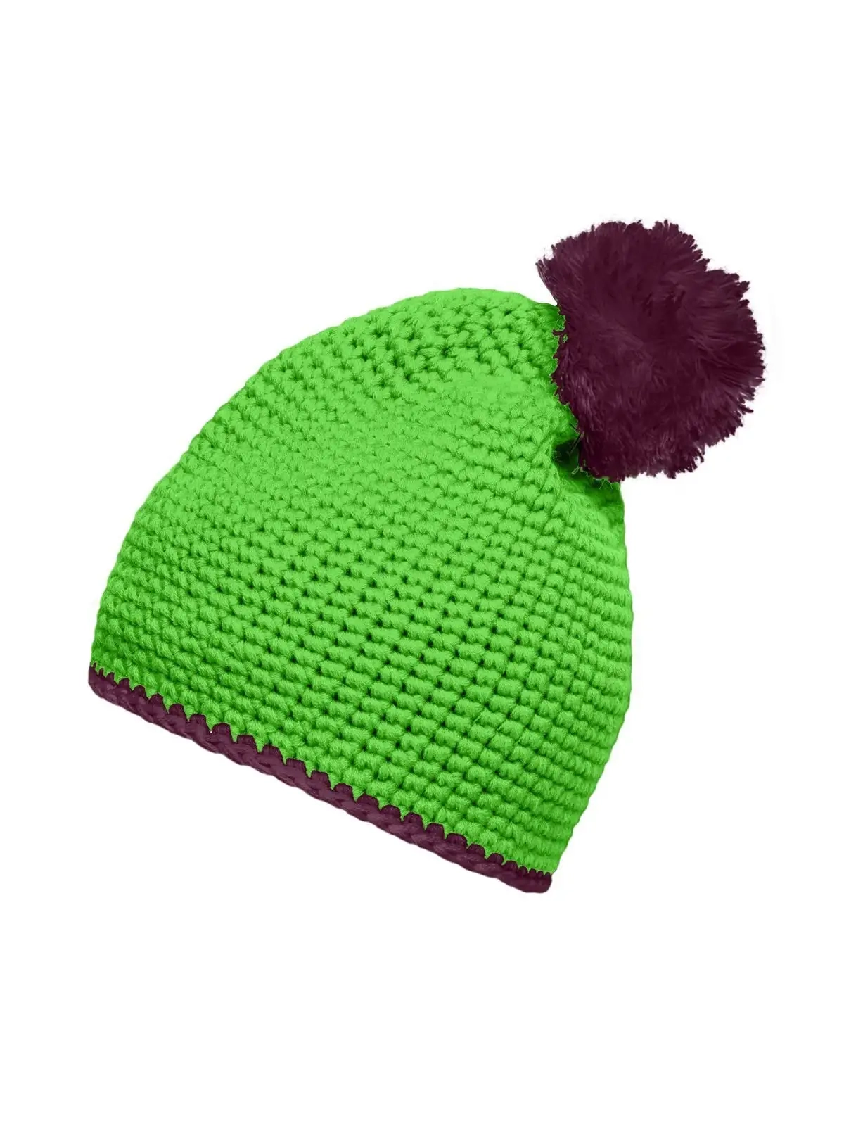 Immagine Pompon Hat with Contrast Stripe